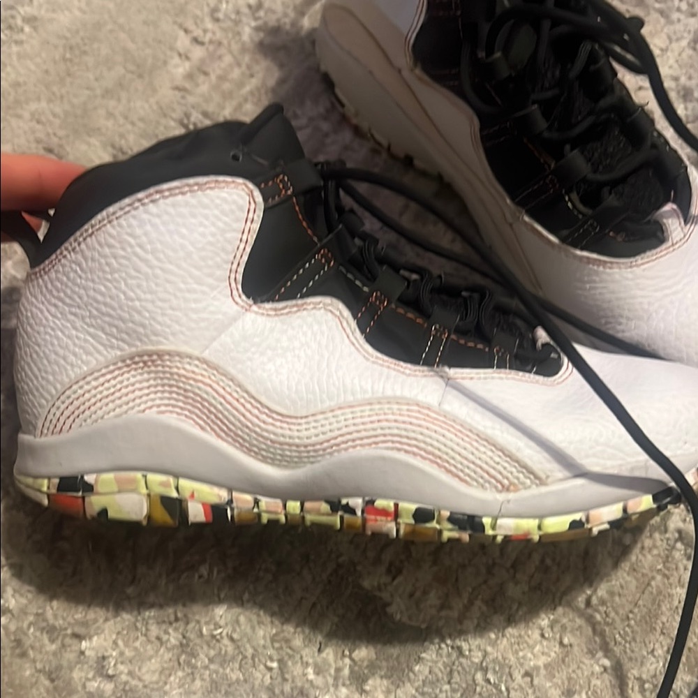 Jordan 10 Retro SE "Barely Volt" White/Barely Volt-Black BV1844 176 PS Size - Picture 3 of 5